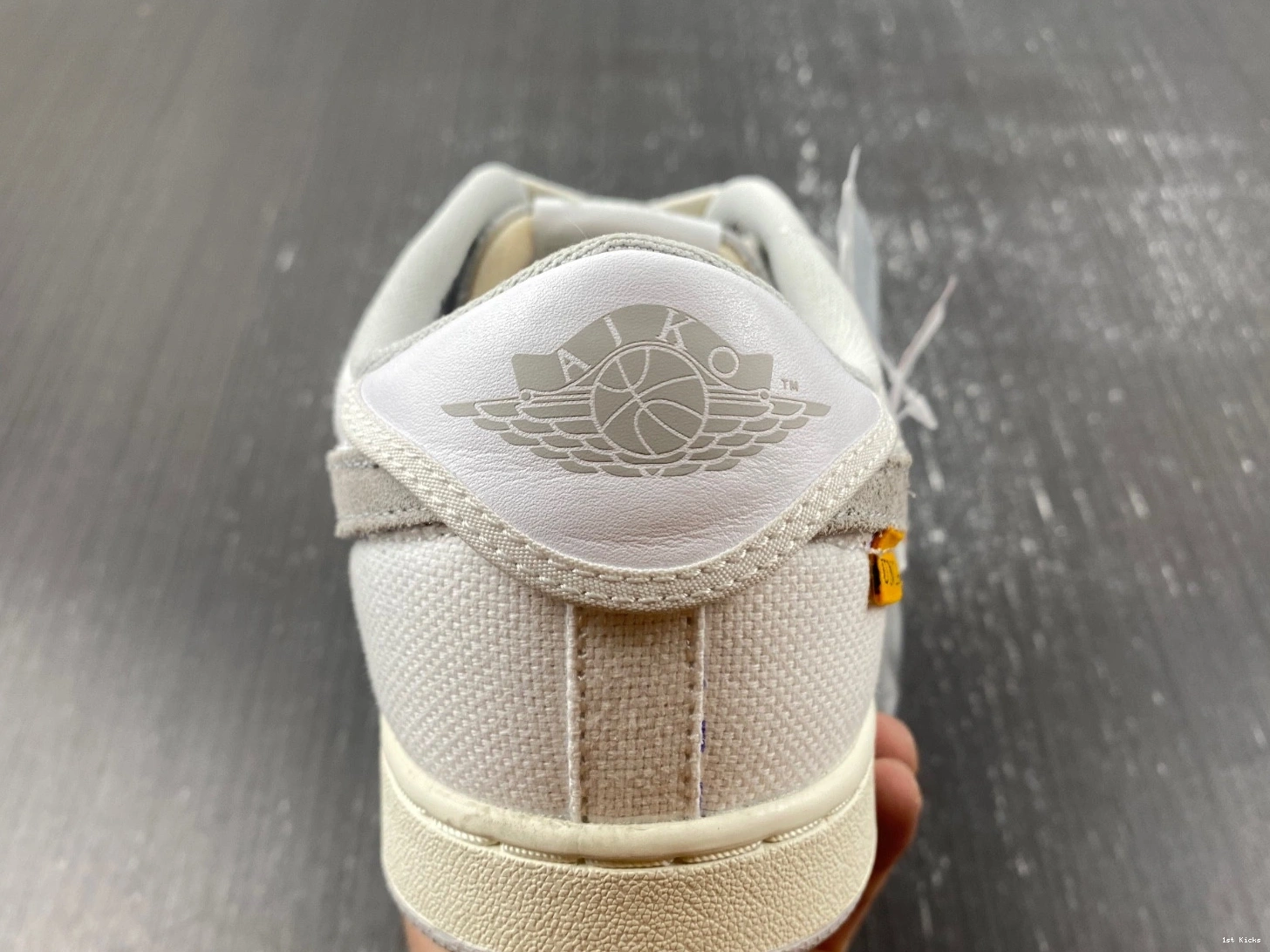 DO8912-101 SP  Low AJKO Jordan 1 Canvas Union White Retro 0213